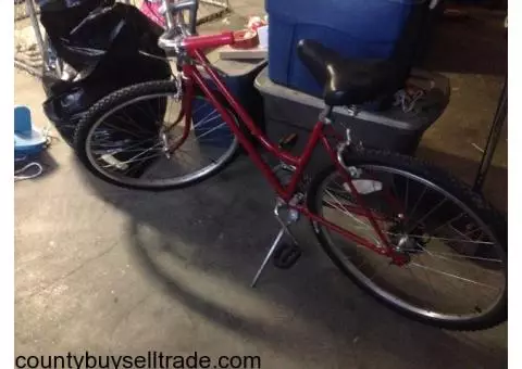 Red vintage bike